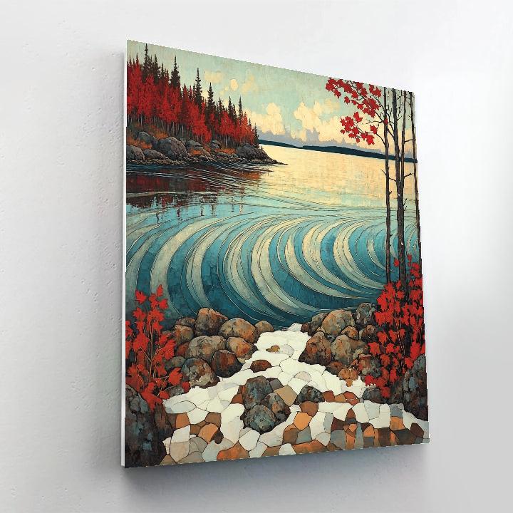 A.Y. Jackson Inspired Solstice Lake Wind Patterns paint by numbers