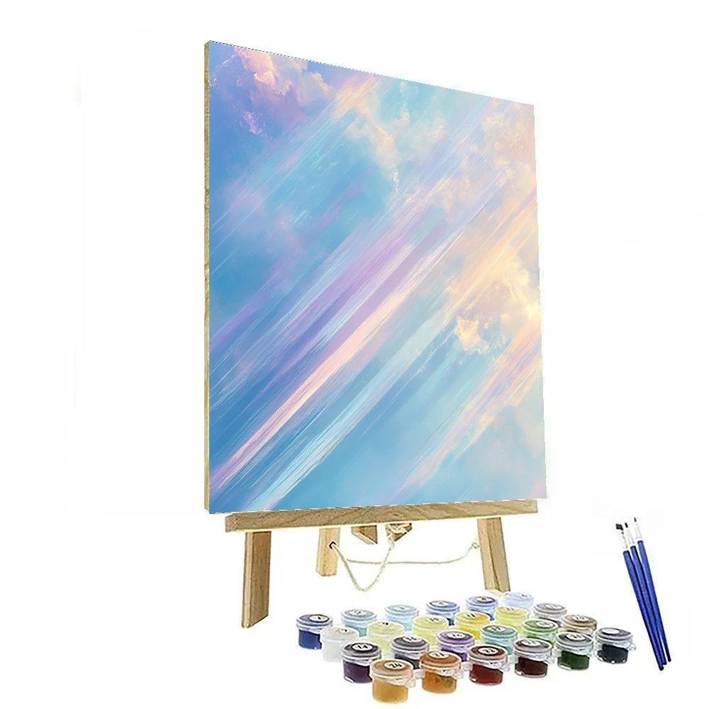 Edgar Degas Inspired Pastel Aurora Choreography paint by color