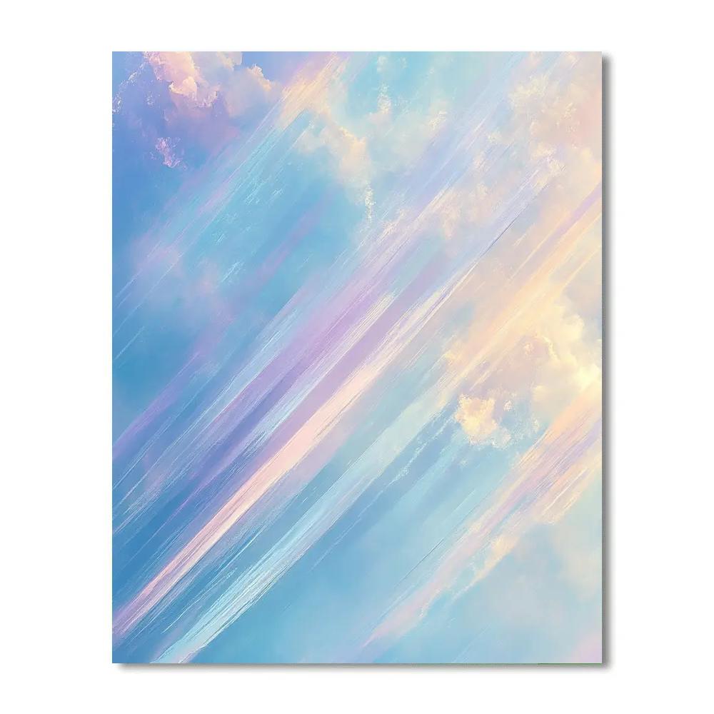 Edgar Degas Inspired Pastel Aurora Choreography paint by color