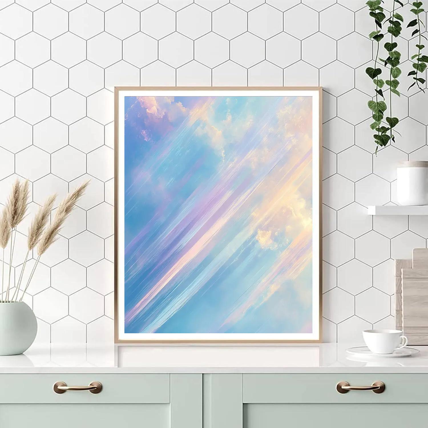 Edgar Degas Inspired Pastel Aurora Choreography paint by color