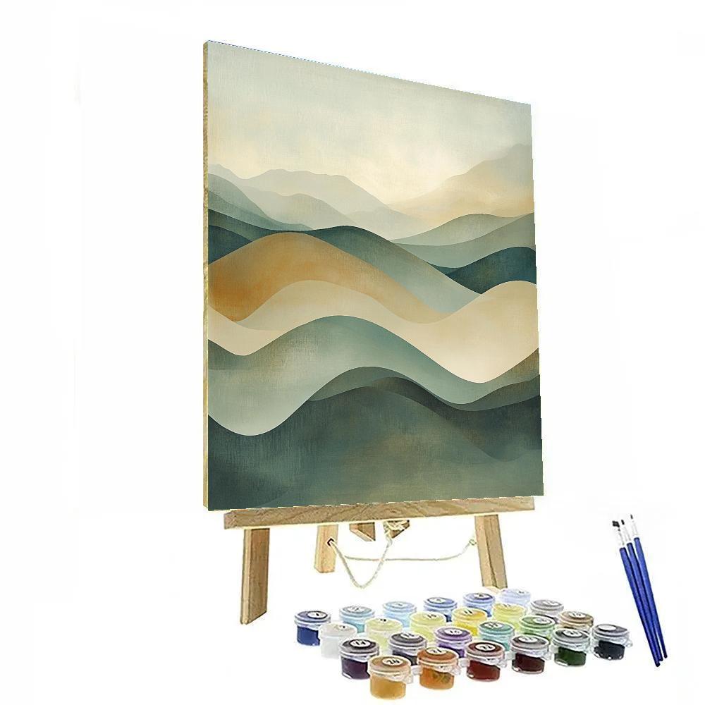 Edgar Degas Inspired Time Dilation Mist Study Paint by numbers art