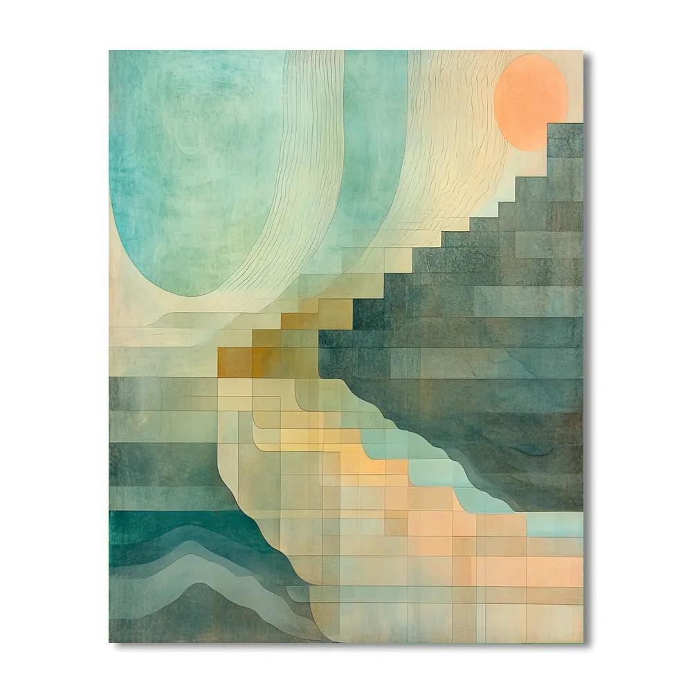 Paul Klee Inspired Tidal Geometry Of Silent Winds Painting by numbers kit
