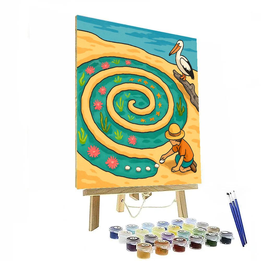 Tidepool Puzzle Beach Numbered painting kits