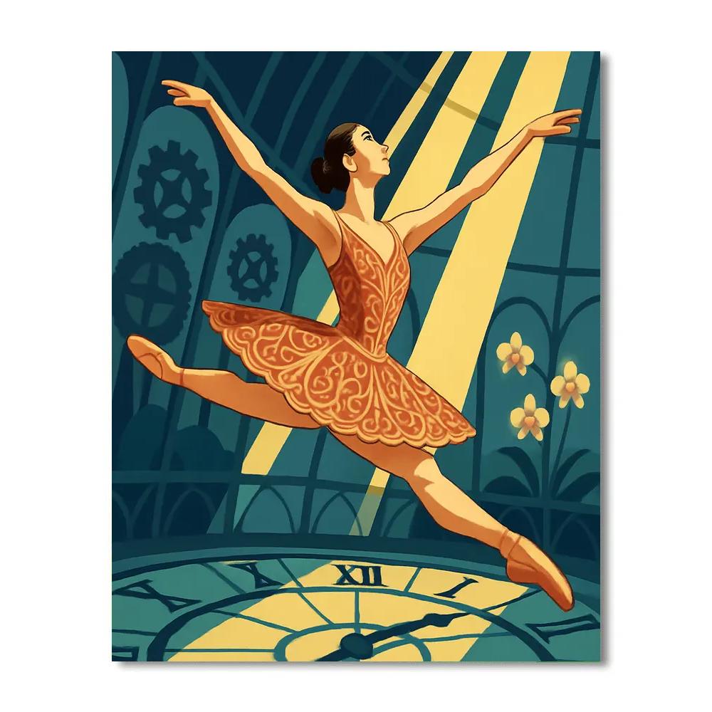 Clockwork Ballet In The Conservatory Atrium DIY paint by numbers