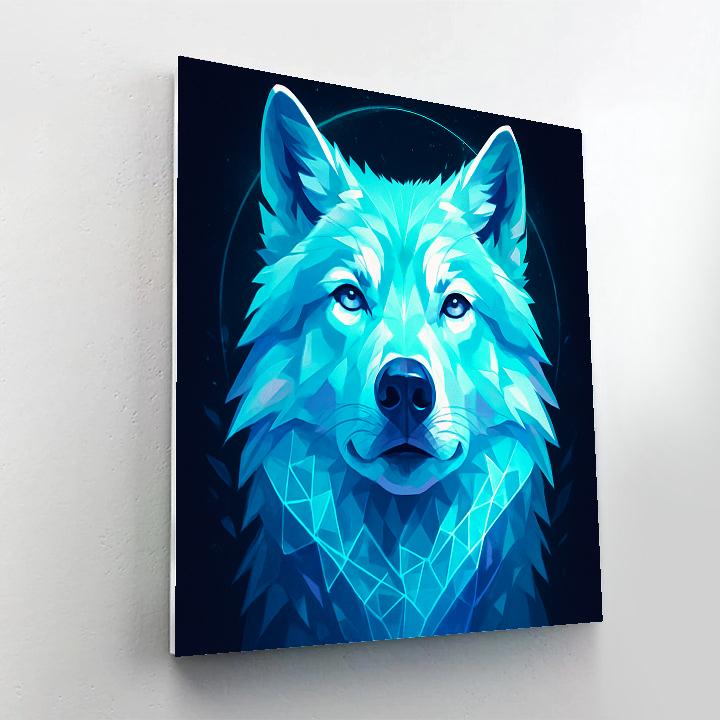 Prismatic Glacier Wolf Sovereign Painting by numbers kit