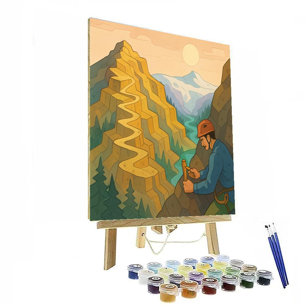 Clockwork Ridge, Mountain Crafted DIY paint by numbers