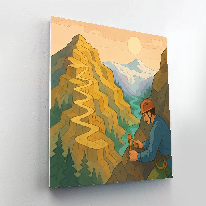 Clockwork Ridge, Mountain Crafted DIY paint by numbers