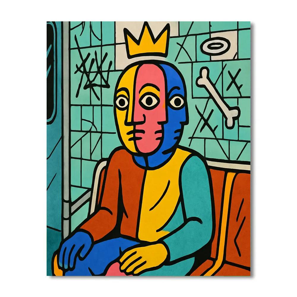 Basquiat Crowned Subway Oracle Paint by numbers kits