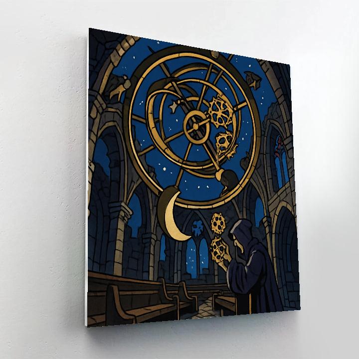 Cathedral Orrery In Gothic Twilight paint by number