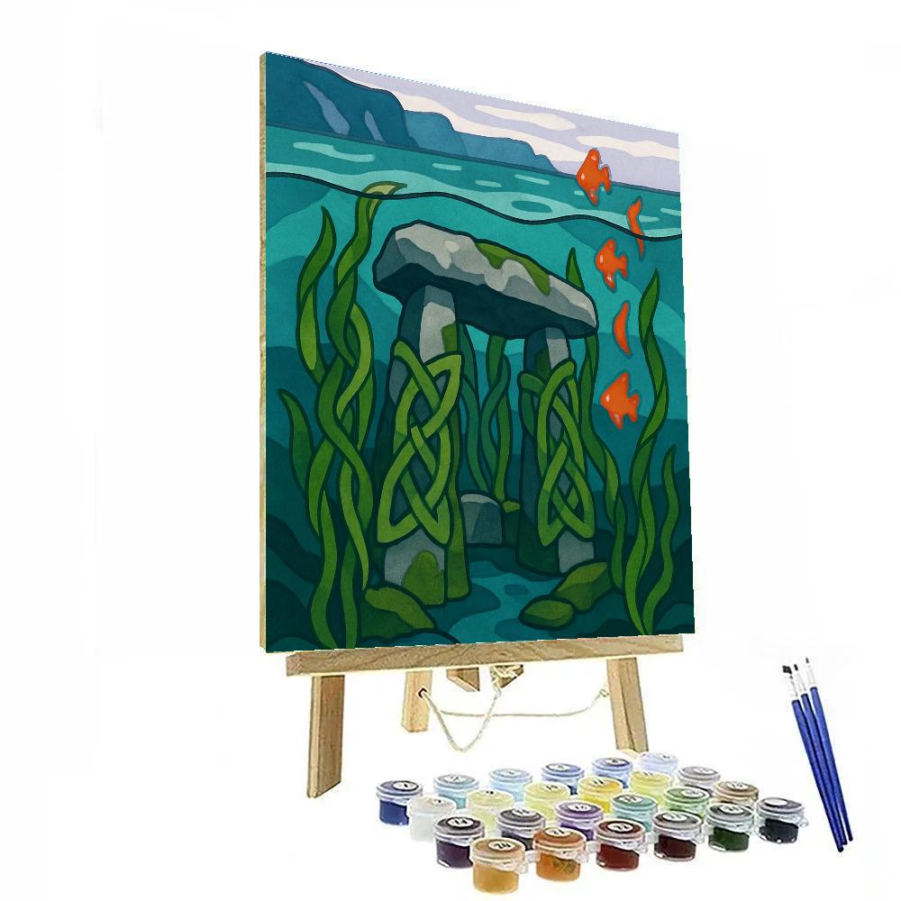 Midnight Kelp Cathedral In Ireland Waters Painting by numbers kit