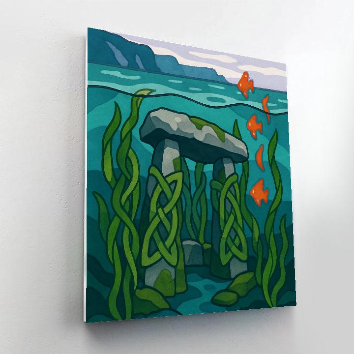 Midnight Kelp Cathedral In Ireland Waters Painting by numbers kit