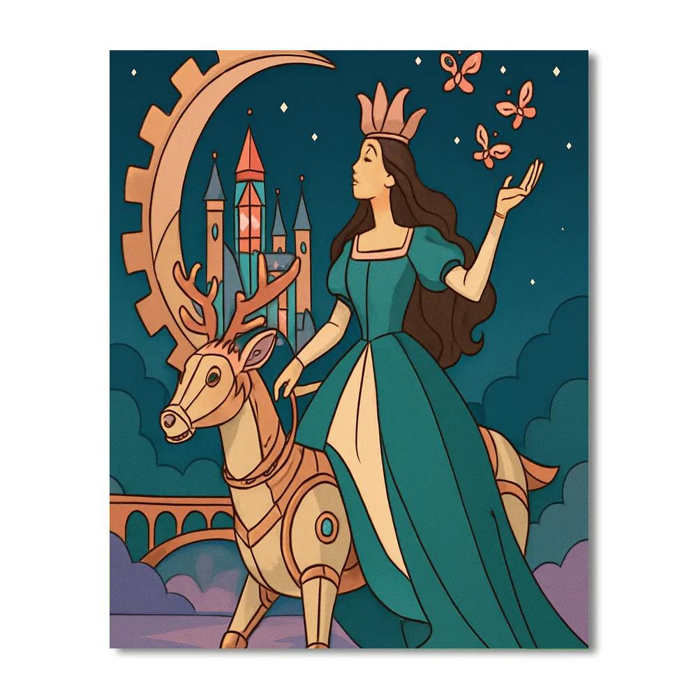 Clockwork Orchid Princess Parade paint by number