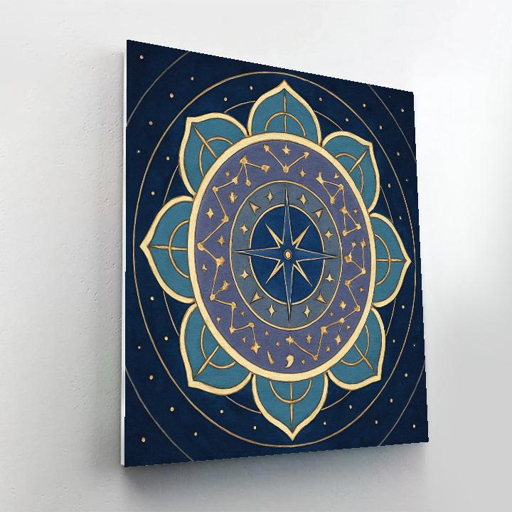 Celestial Cartography Mandala Painting by numbers kit
