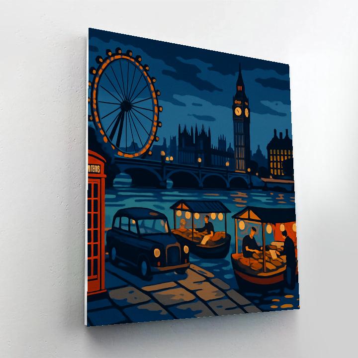 Riverside Lantern Market London paint by color