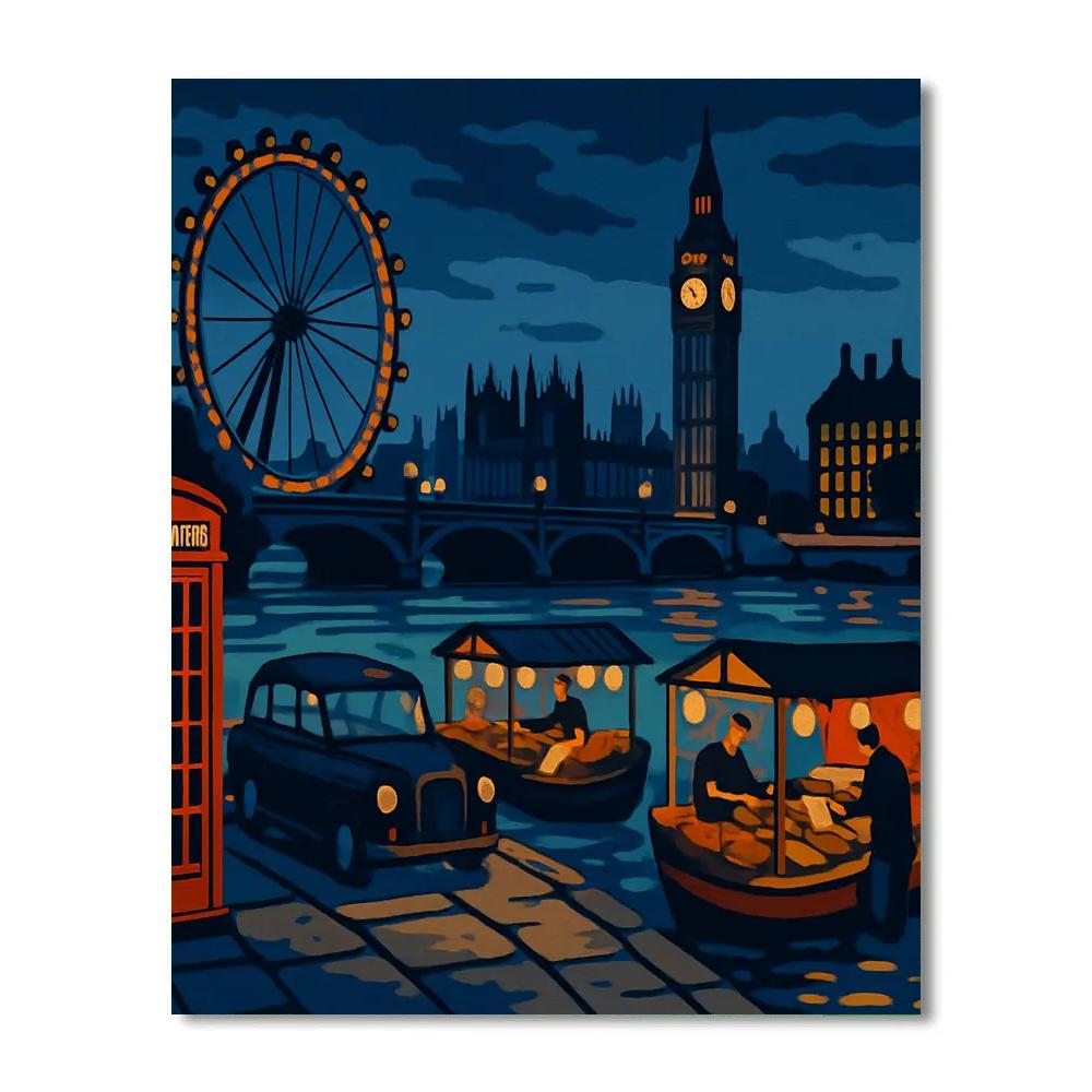 Riverside Lantern Market London paint by color