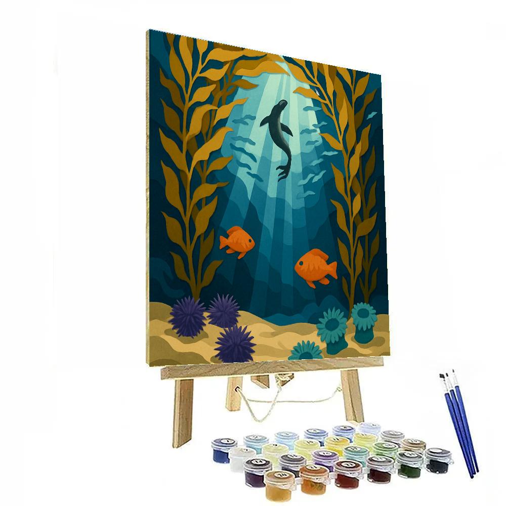 Kelp Cathedral In The Ocean Paint by numbers kits
