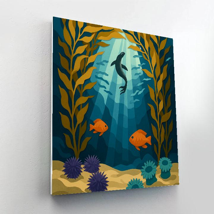 Kelp Cathedral In The Ocean Paint by numbers kits