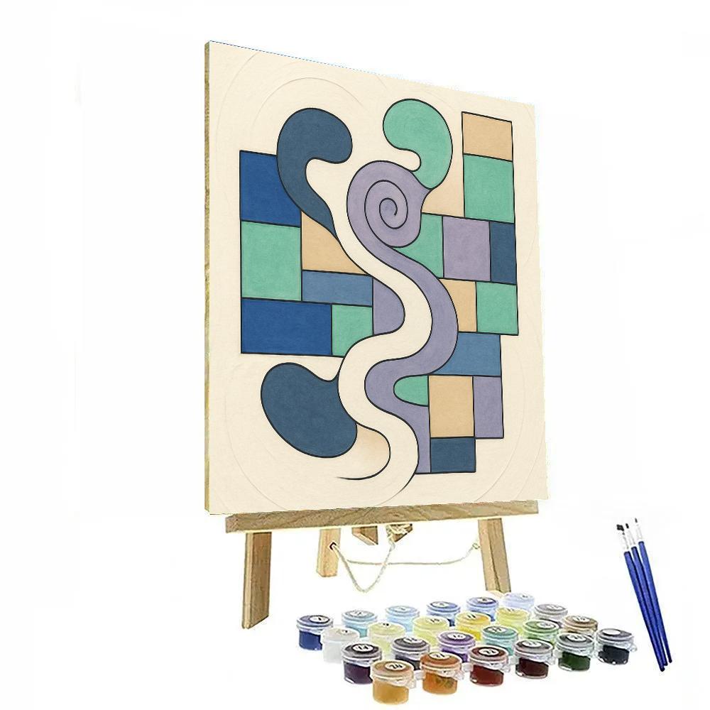 River Of Forms In Abstract Numbered painting kits