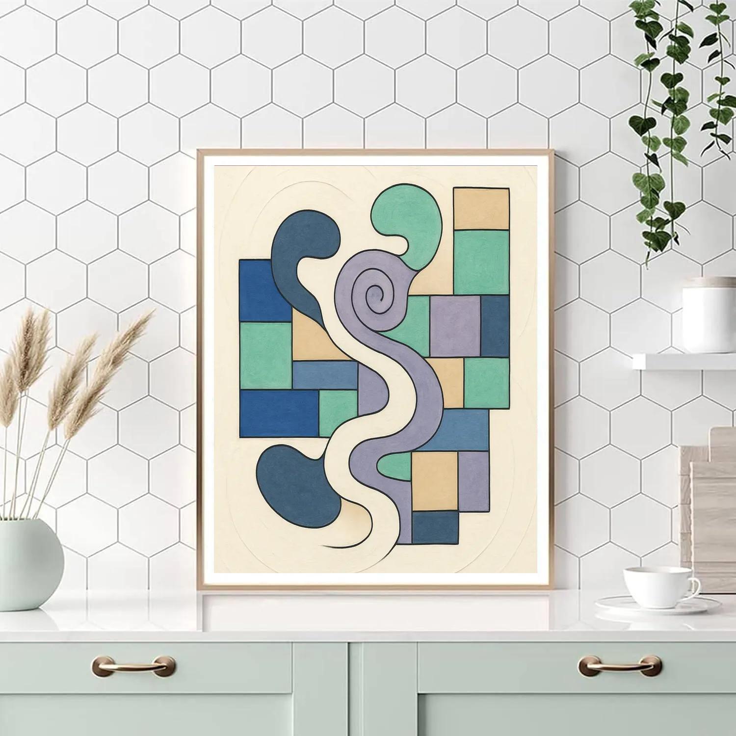 River Of Forms In Abstract Numbered painting kits