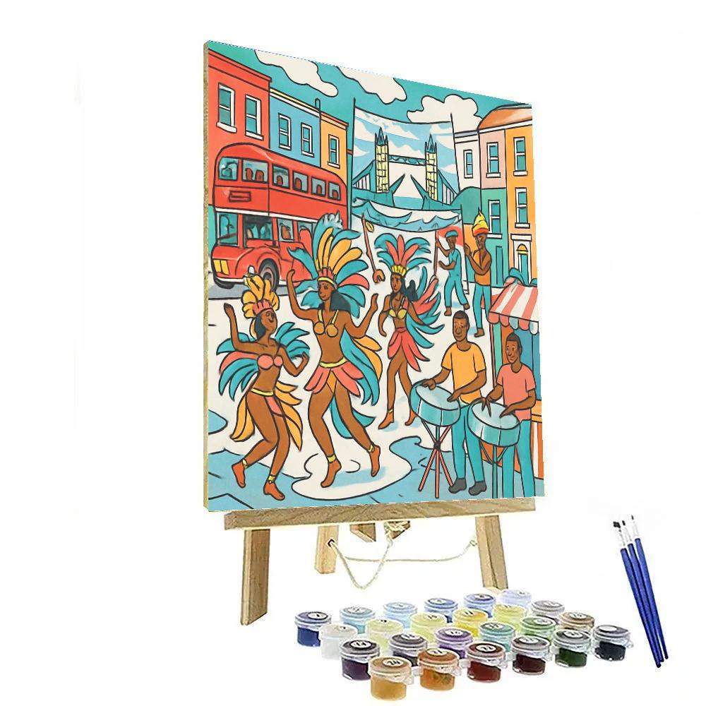 Carnival Streets In London Painting by numbers kit