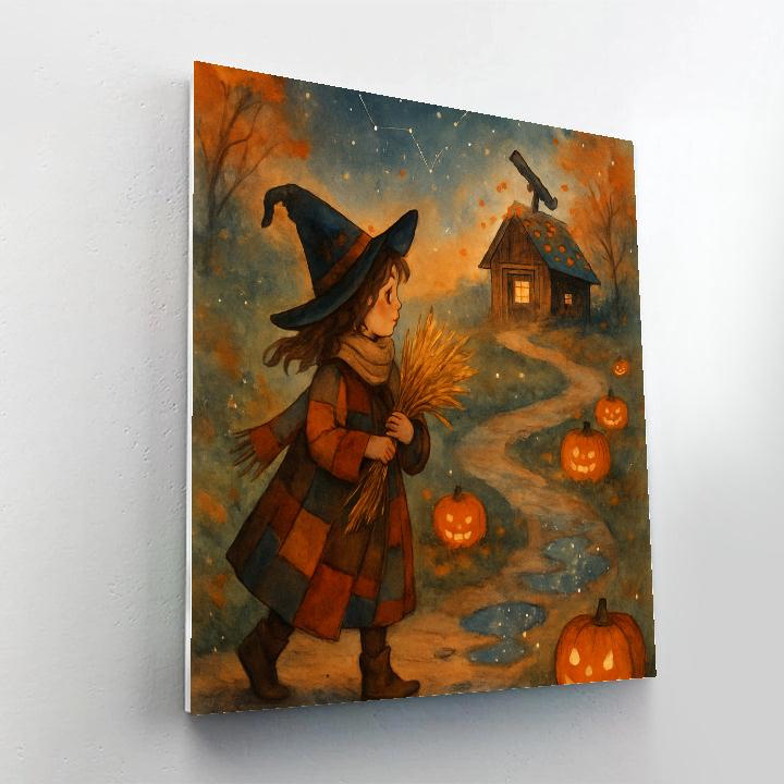 Jack O Lantern Path To The Star Shed paint by color