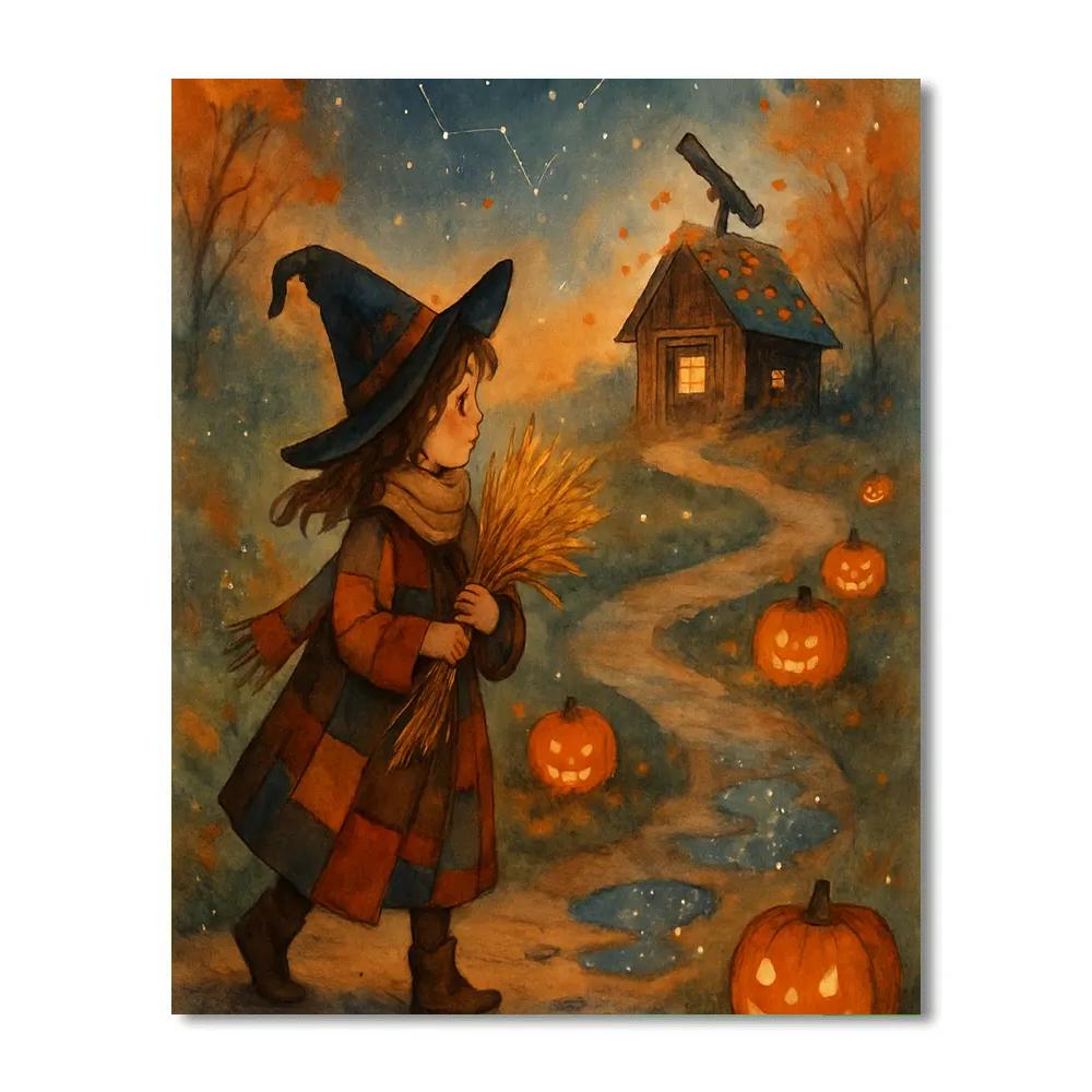 Jack O Lantern Path To The Star Shed paint by color