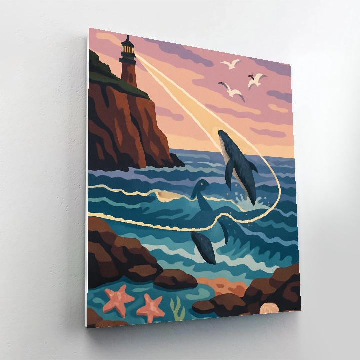 Ocean Threaded Lighthouse Dreamscape Paint by numbers art