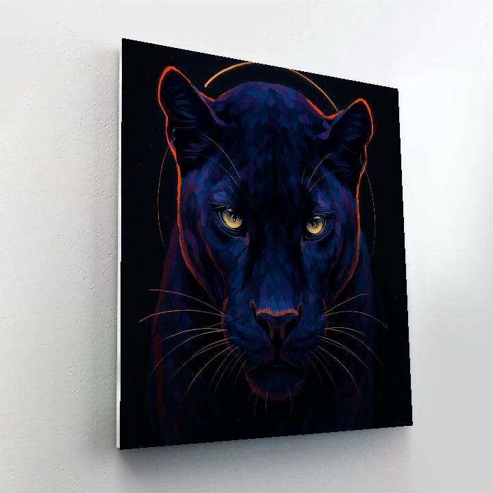 Velvet Eclipse Panther DIY paint by numbers