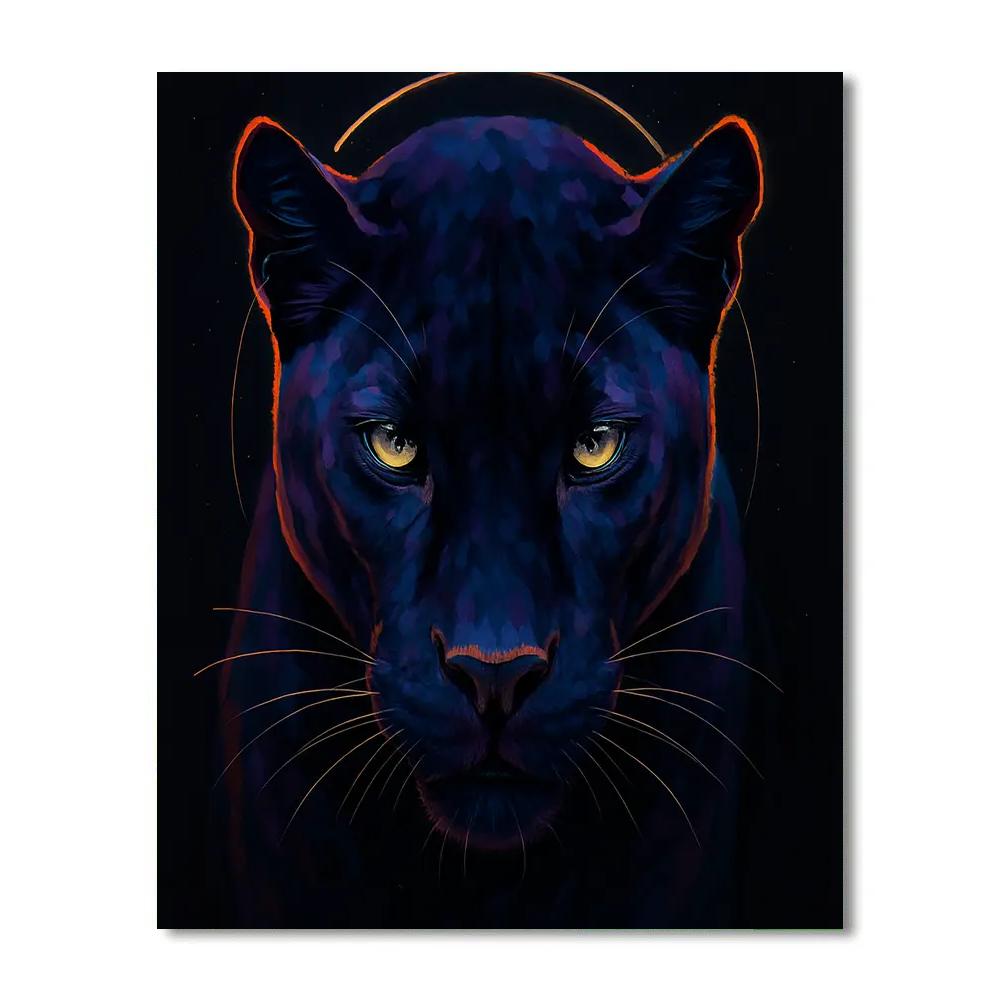 Velvet Eclipse Panther DIY paint by numbers