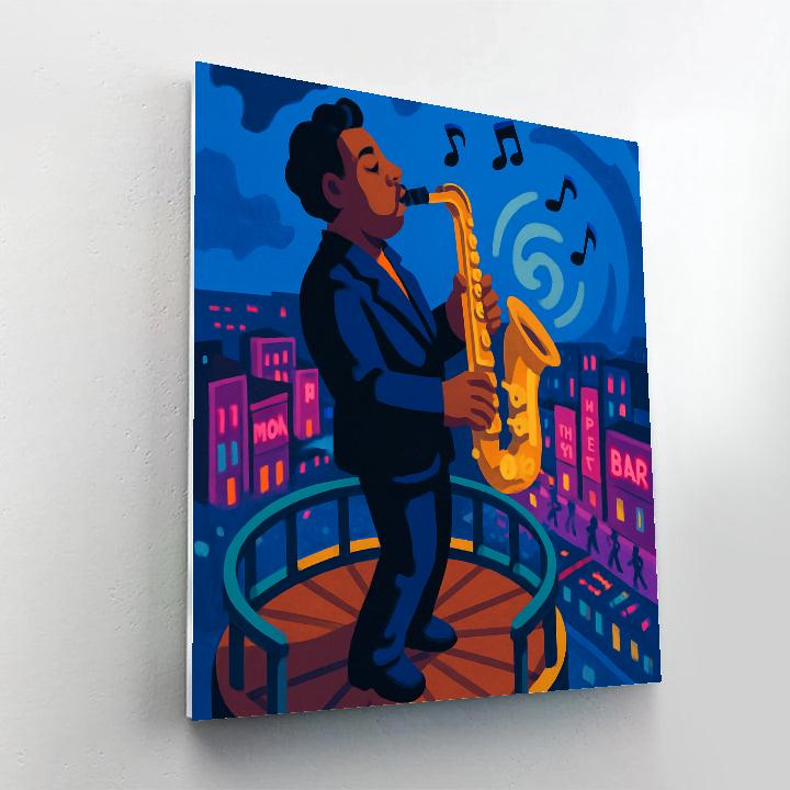 Midnight Carousel With Jazz Solos Paint by numbers art