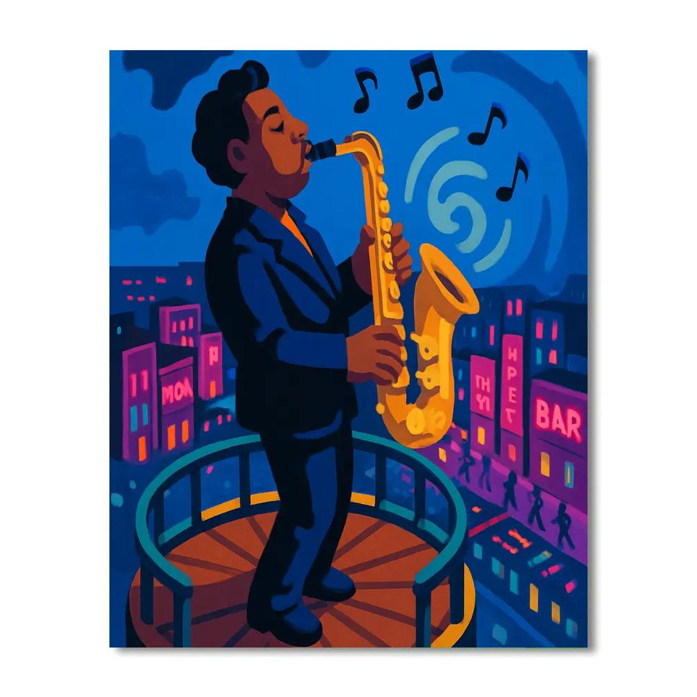 Midnight Carousel With Jazz Solos Paint by numbers art