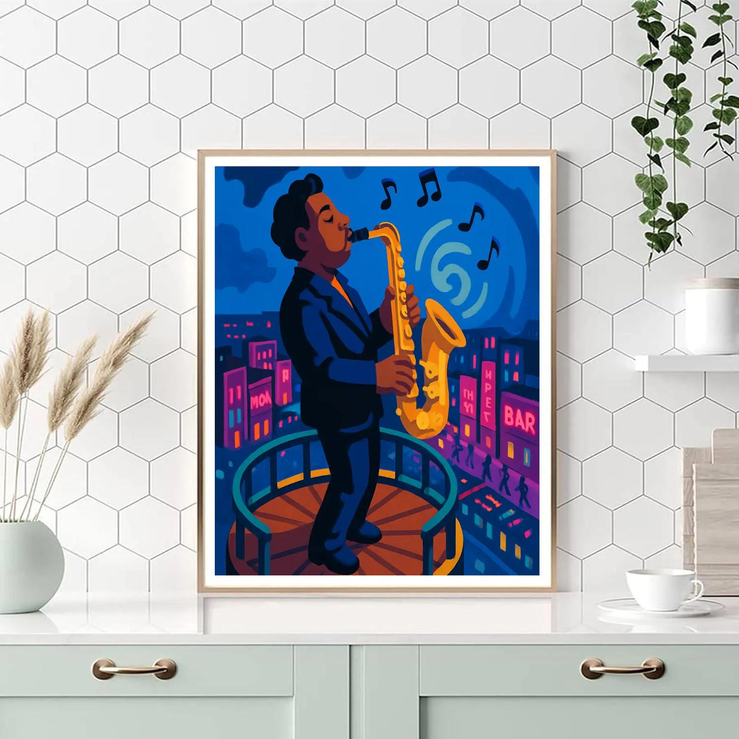 Midnight Carousel With Jazz Solos Paint by numbers art