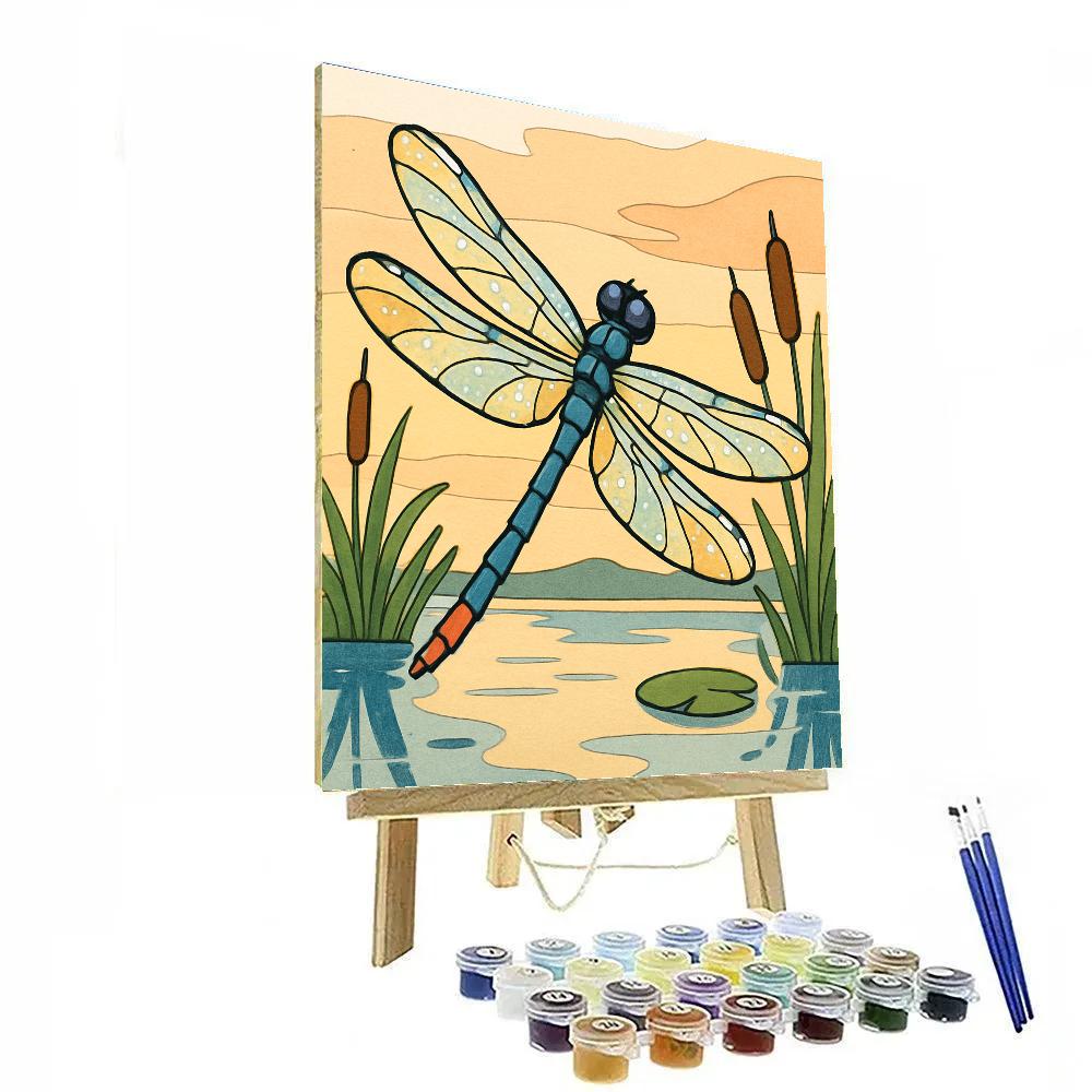 Prism Marsh Dragonfly Paint by numbers art