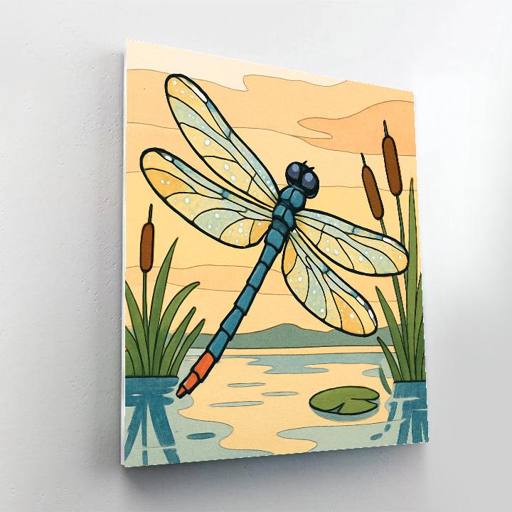 Prism Marsh Dragonfly Paint by numbers art