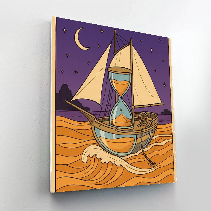 Ship Of The Glass Dune Sea paint by numbers