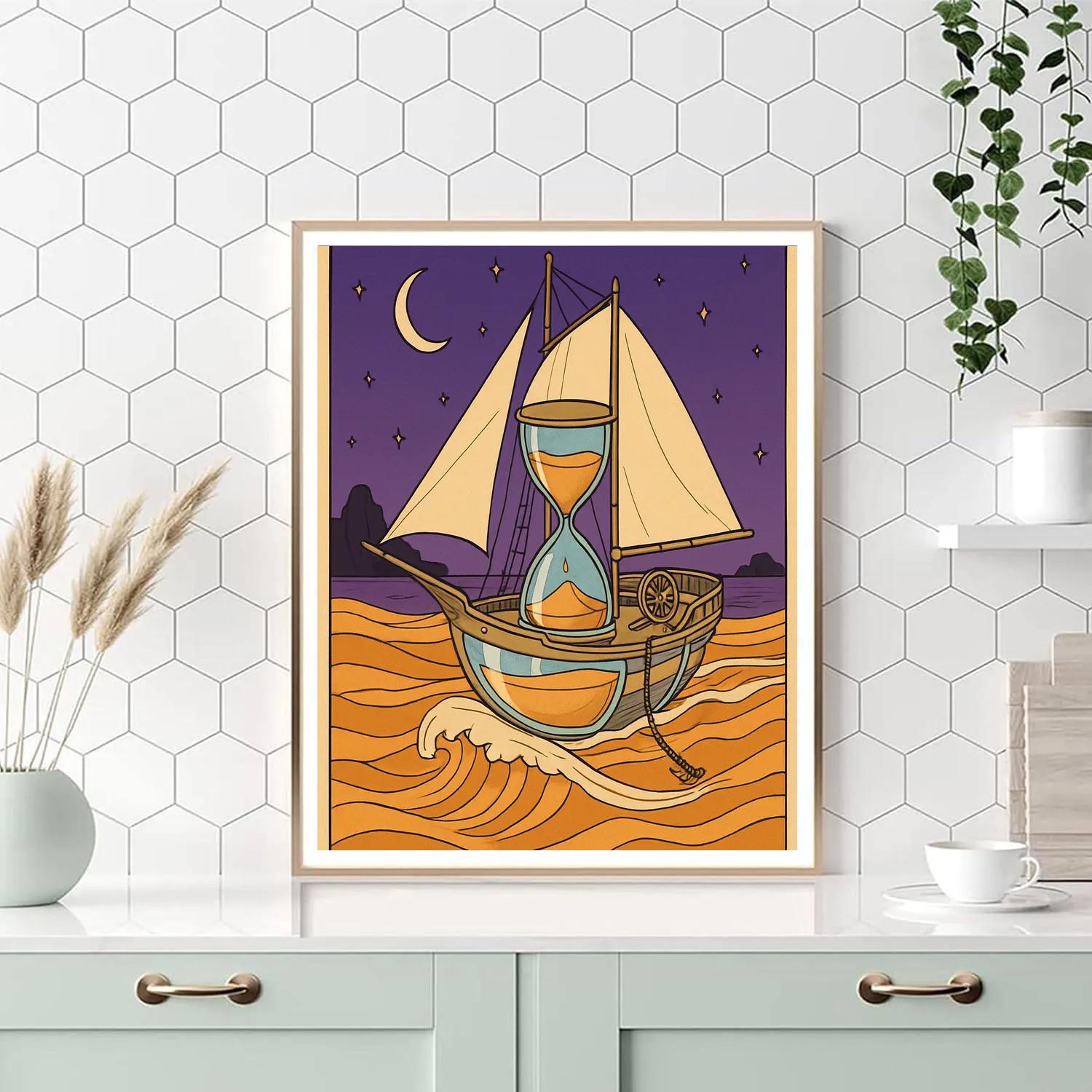 Ship Of The Glass Dune Sea paint by numbers