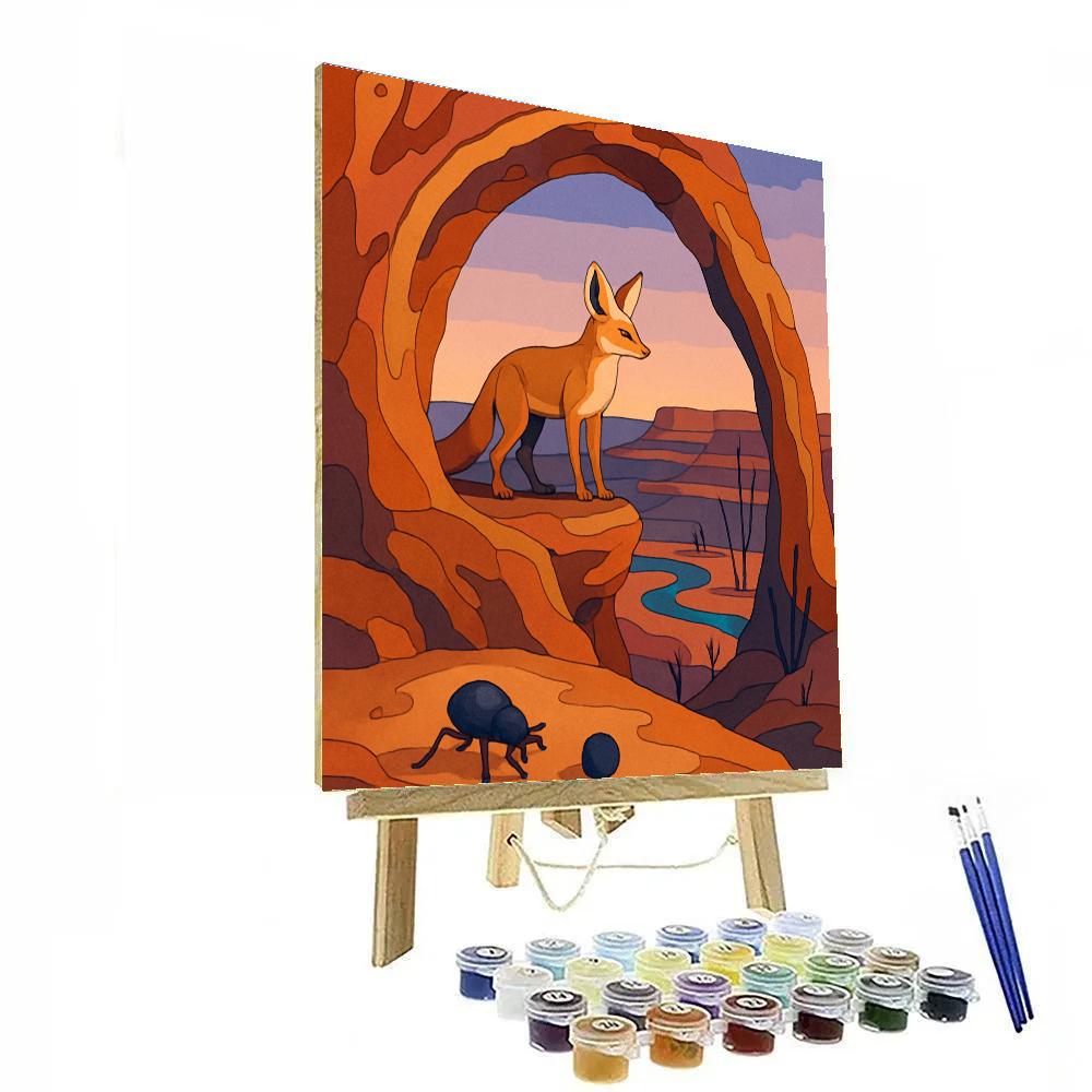 Sandstone Observatory, Desert-Cut Paint by numbers kits