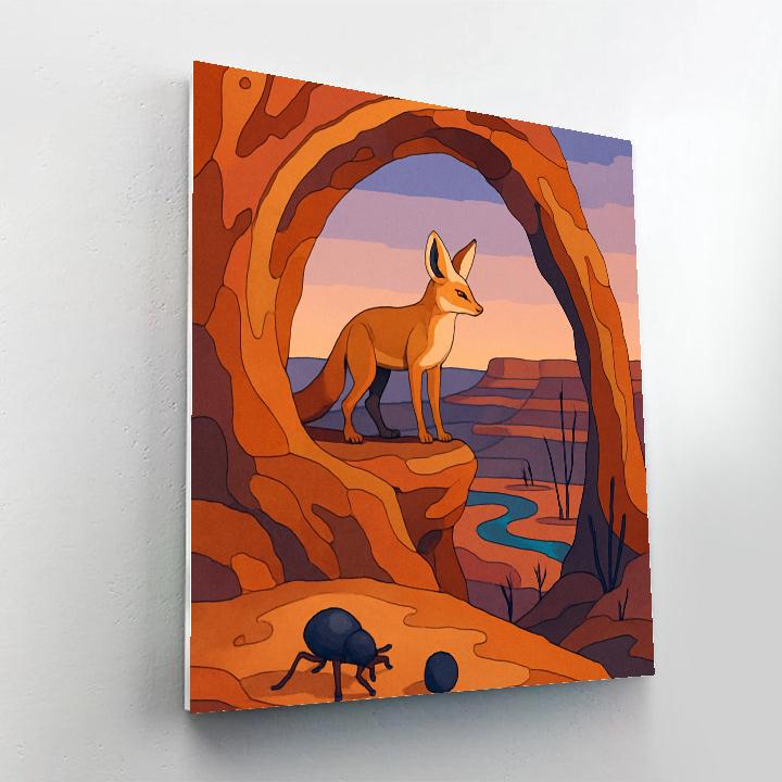 Sandstone Observatory, Desert-Cut Paint by numbers kits