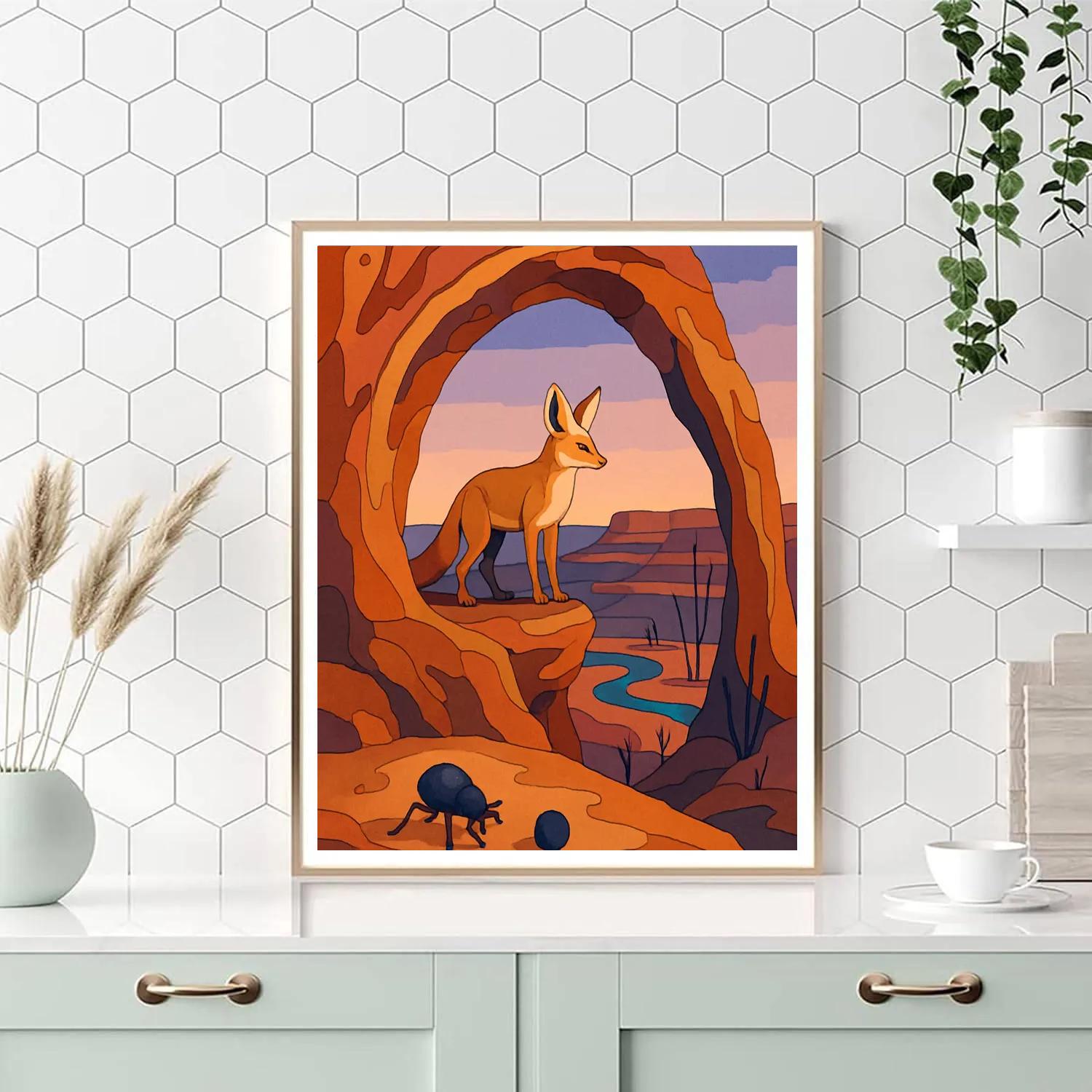 Sandstone Observatory, Desert-Cut Paint by numbers kits
