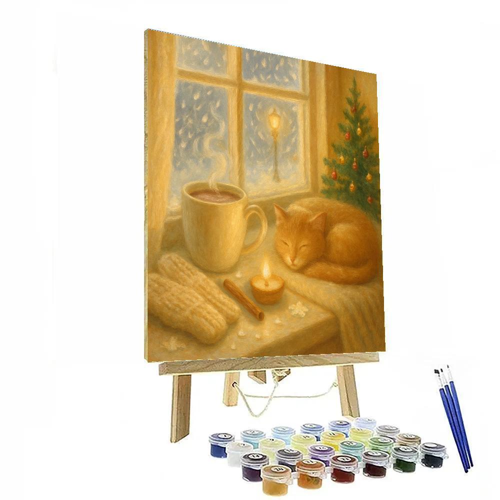 Cocoa Steam Over The Window Seat Blizzard Number painting