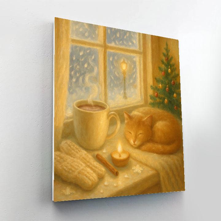 Cocoa Steam Over The Window Seat Blizzard Number painting
