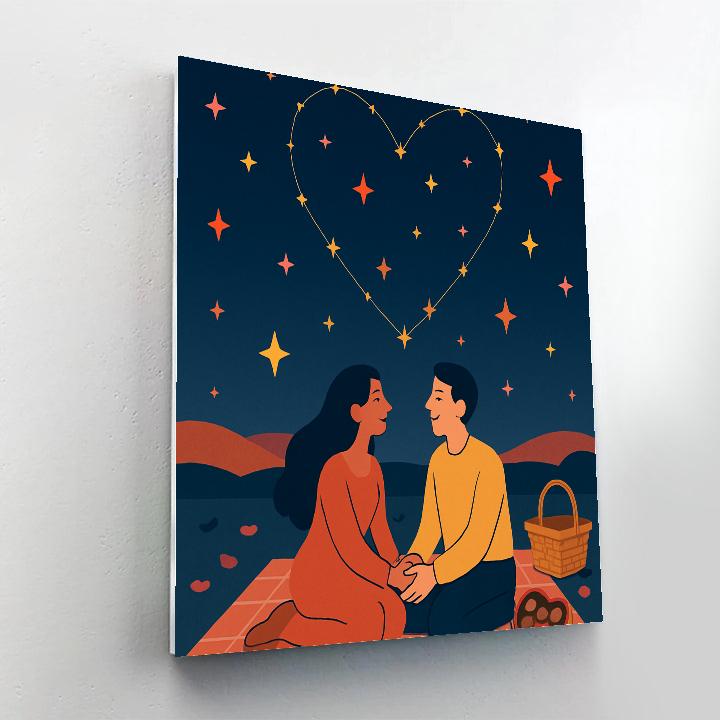Stargazer Picnic Valentines Day Constellations DIY paint by numbers