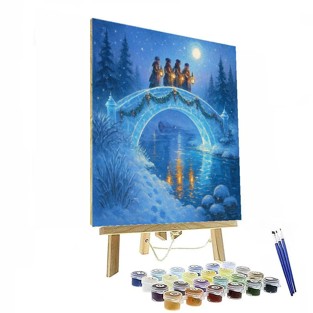 Ice Palace Bridge Over The Caroling River Numbered painting kits