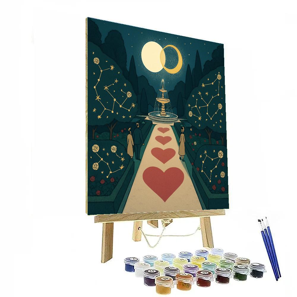 Valentines Day Garden Of Binary Stars paint by numbers