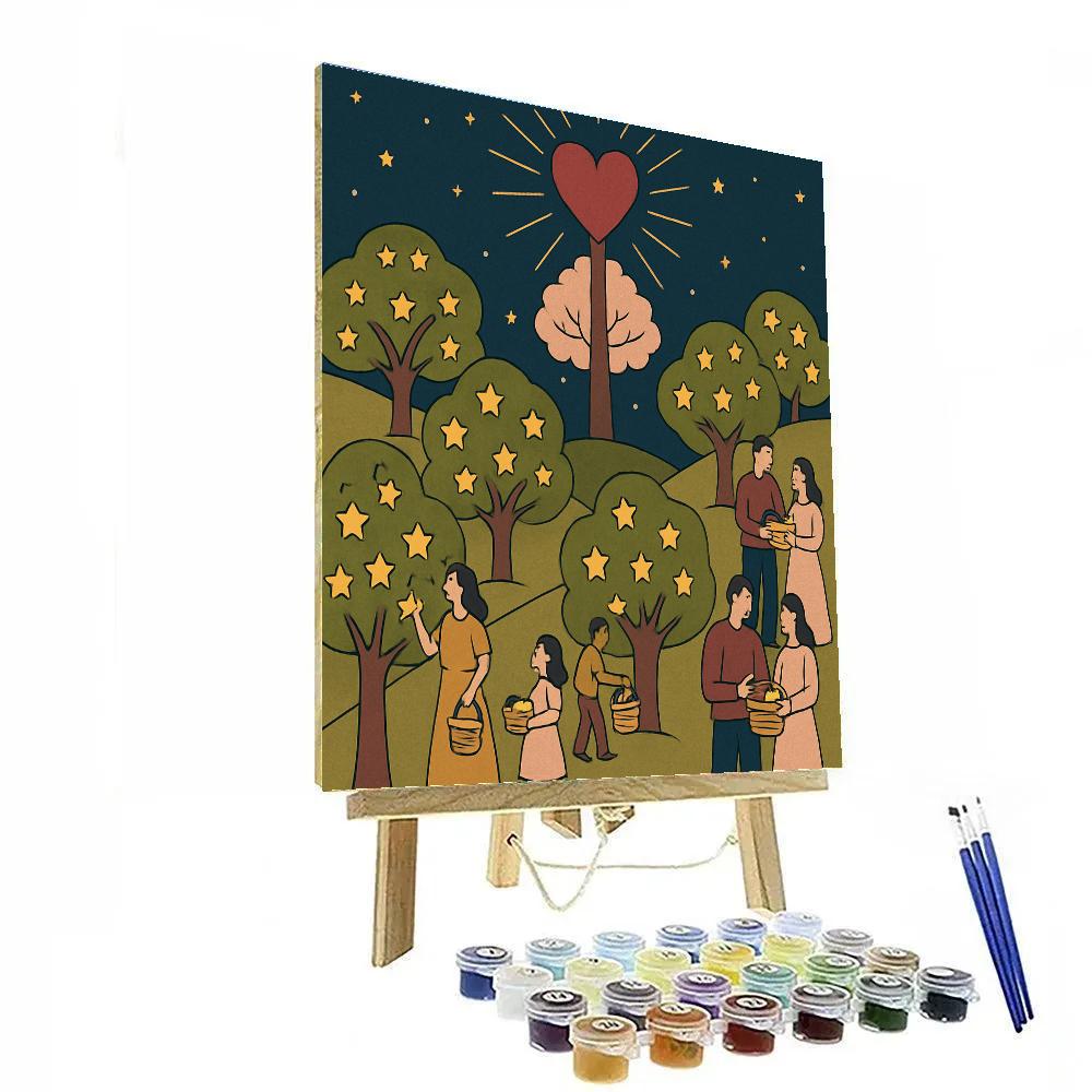 Valentines Day Lighthouse In The Star Orchard Paint by numbers kits