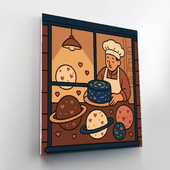 Stellar Bakery Valentines Day Window Display DIY paint by numbers