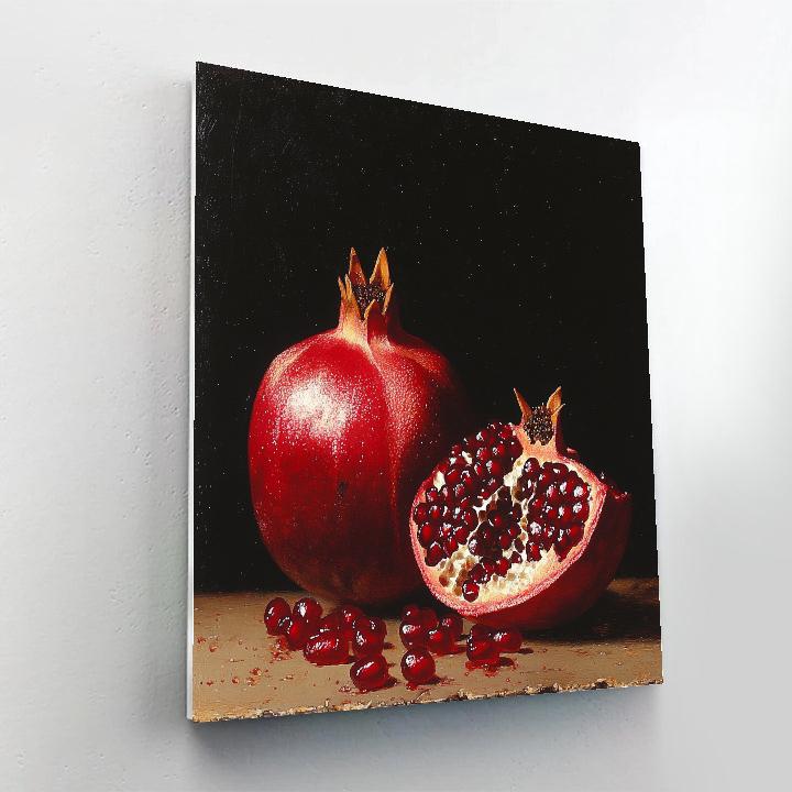 Caravaggio Inspired Eclipse Pomegranate Paint by numbers art