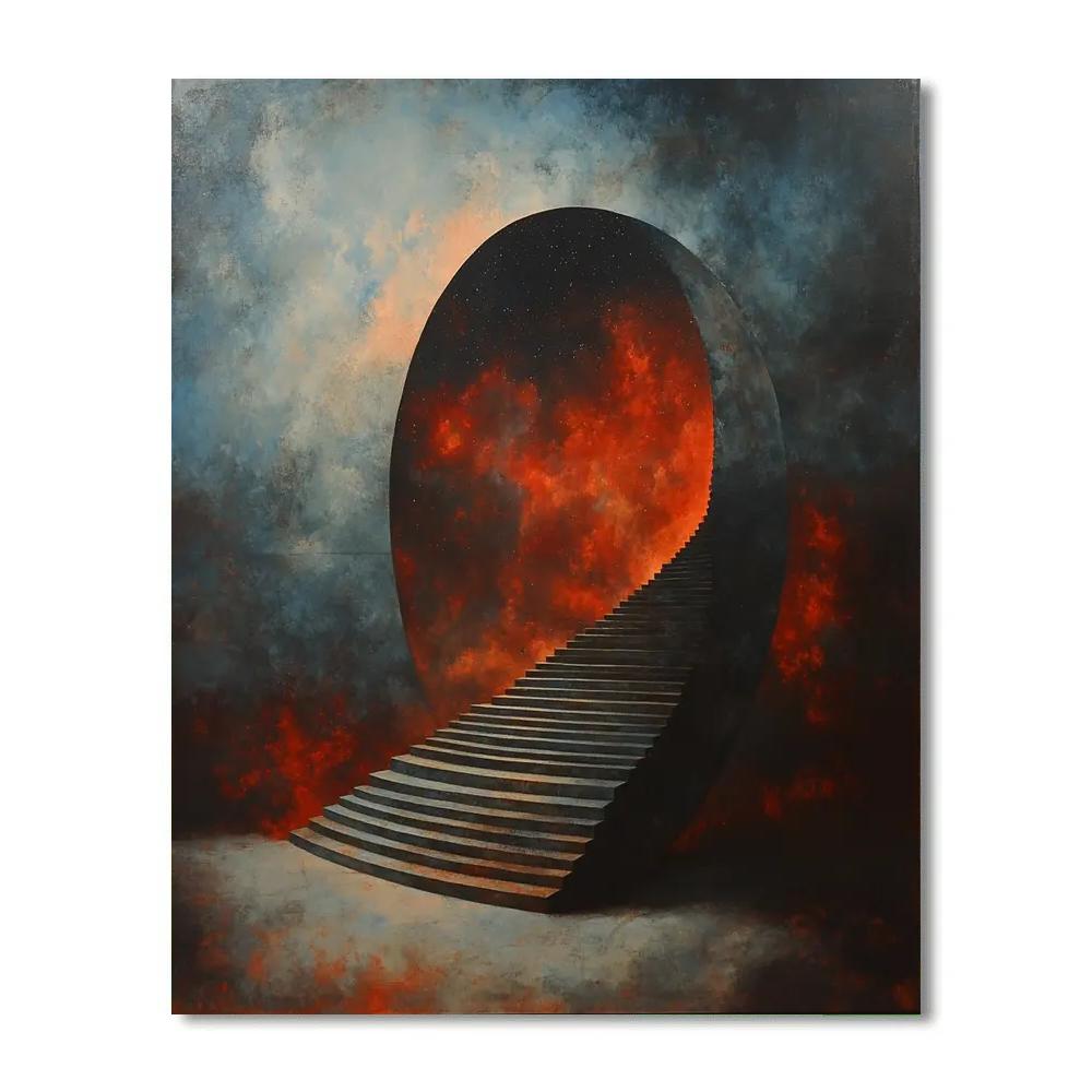 Michelangelo Inspired Nebula Helix Painting by numbers kit
