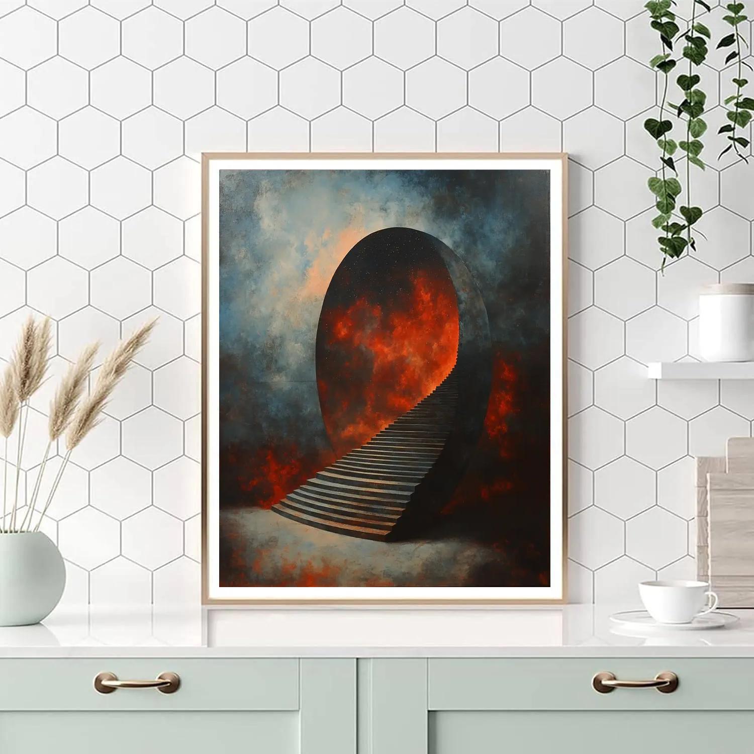 Michelangelo Inspired Nebula Helix Painting by numbers kit