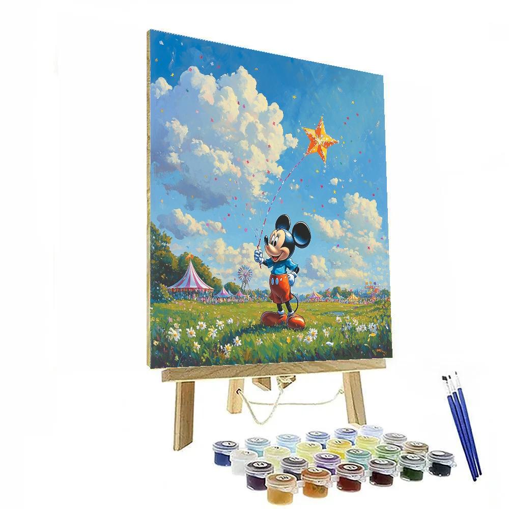 Mickey Mouse Cosmic Kite Carnival paint by color